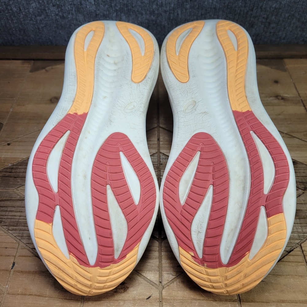 ASICS GEL-NIMBUS 27 Women's Size 9.5 'DARK PINK CLAY/ORANGE GLOW' Running Shoes - Picture 8 of 13